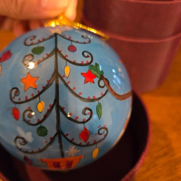 Pier 1 Li Bien Snowman Christmas Tree Ornament - Picture 6 of 9